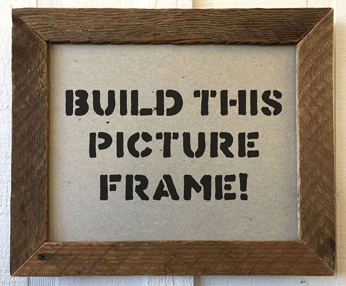 make a picture frame from scrap wood