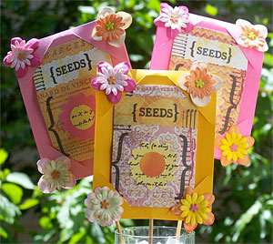 Seed packet bouquet