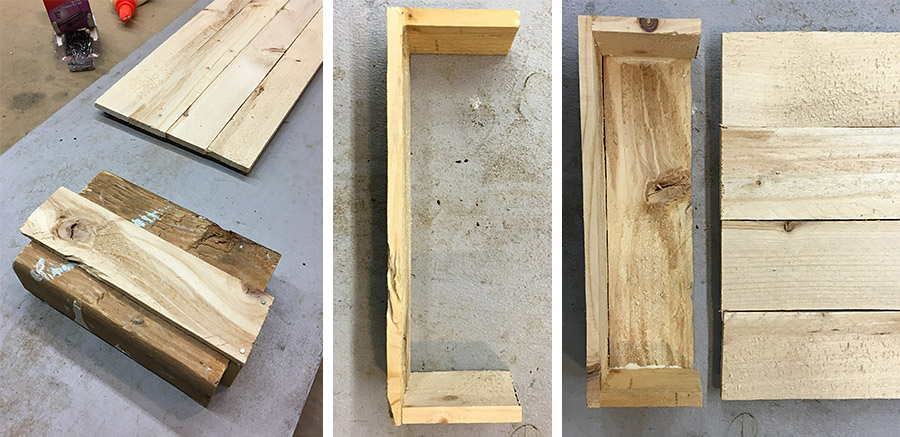 Making tray for the bottom of the message center.